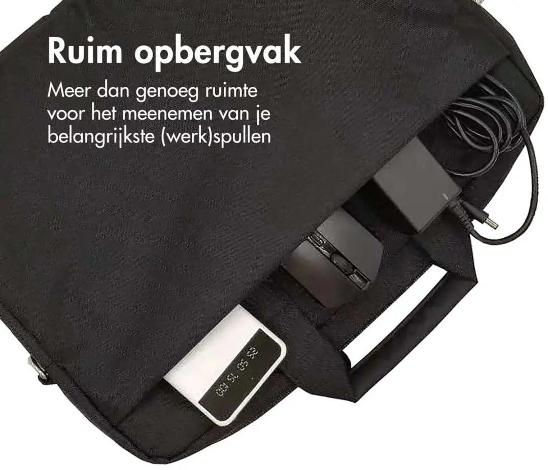Accezz Universele Laptoptas 16" - 5 Vakken - Zwart