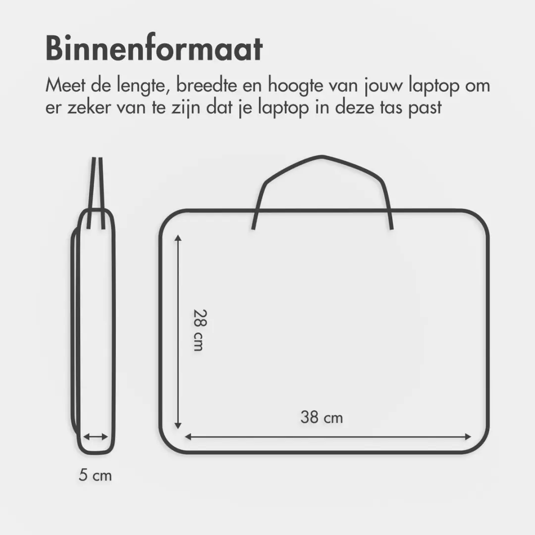 Accezz Universele Laptoptas 16" - 5 Vakken - Zwart