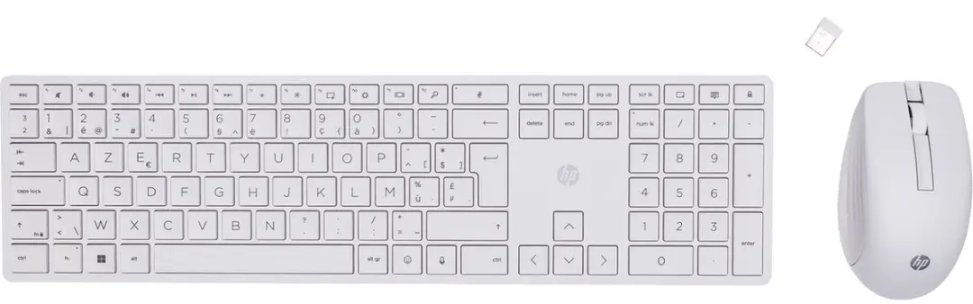 HP 650 Draadloos Toetsenbord & Muis Combinatie AZERTY Wit