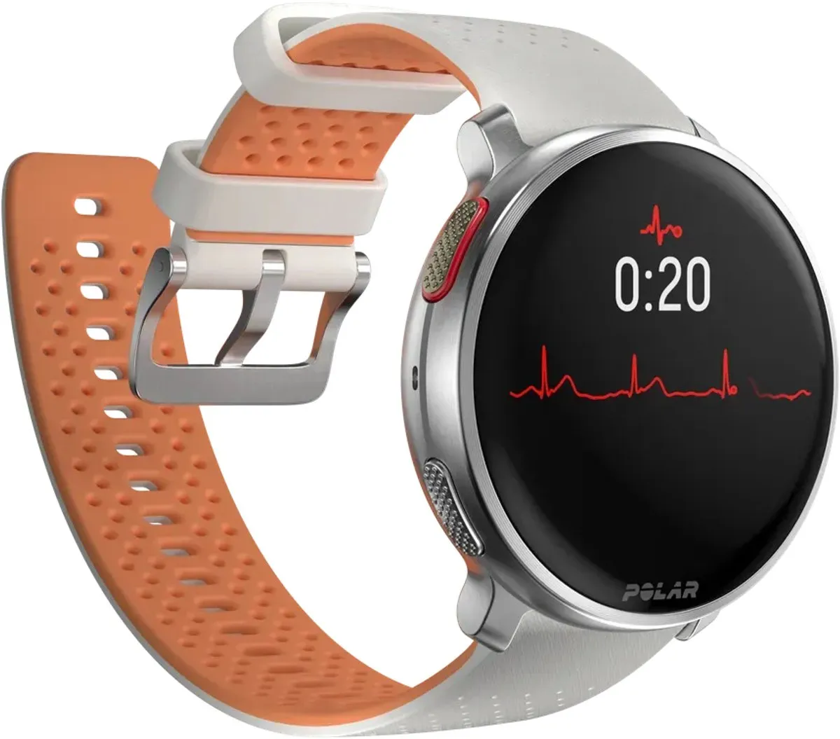 Polar Vantage V3 Smartwatch 47mm - Zilver/Abrikoos