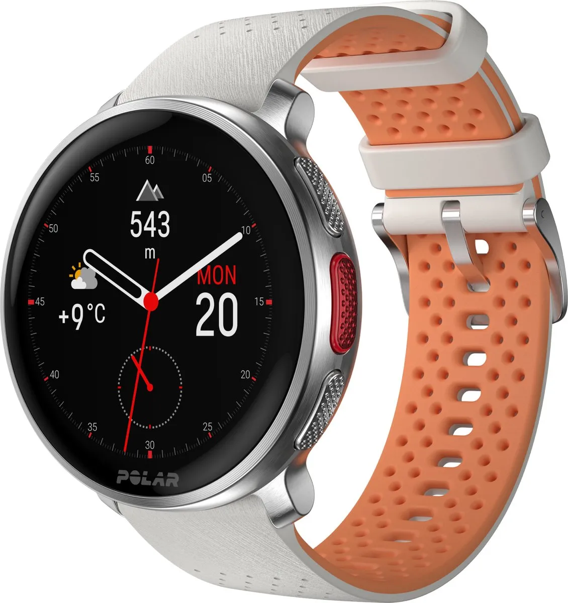 Polar Vantage V3 Smartwatch 47mm - Zilver/Abrikoos