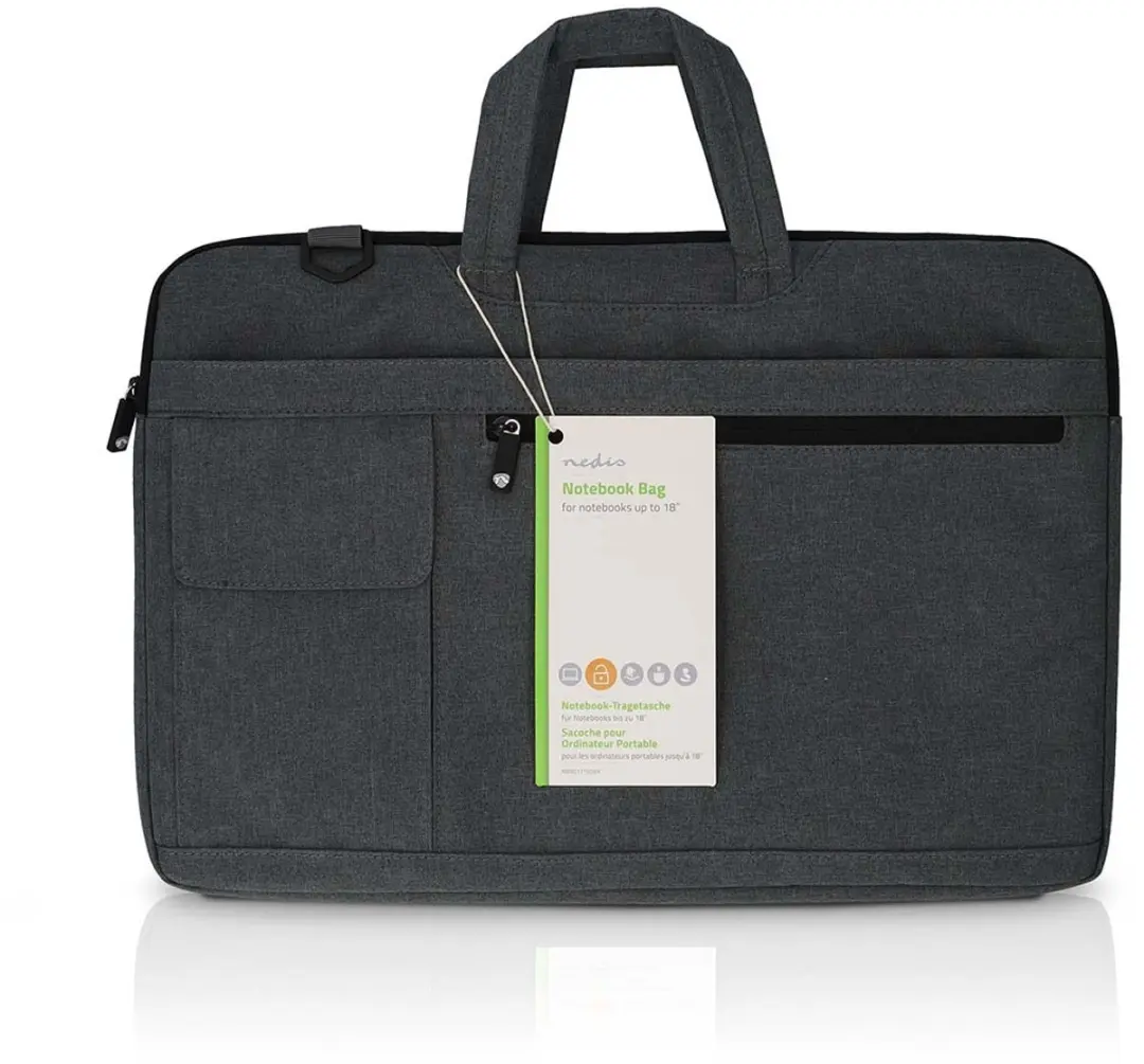 Nedis NBBG17150BK Notebooktas 17" - 8 Compartimenten - Zwart