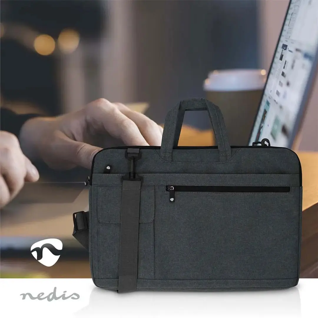 Nedis NBBG17150BK Notebooktas 17" - 8 Compartimenten - Zwart