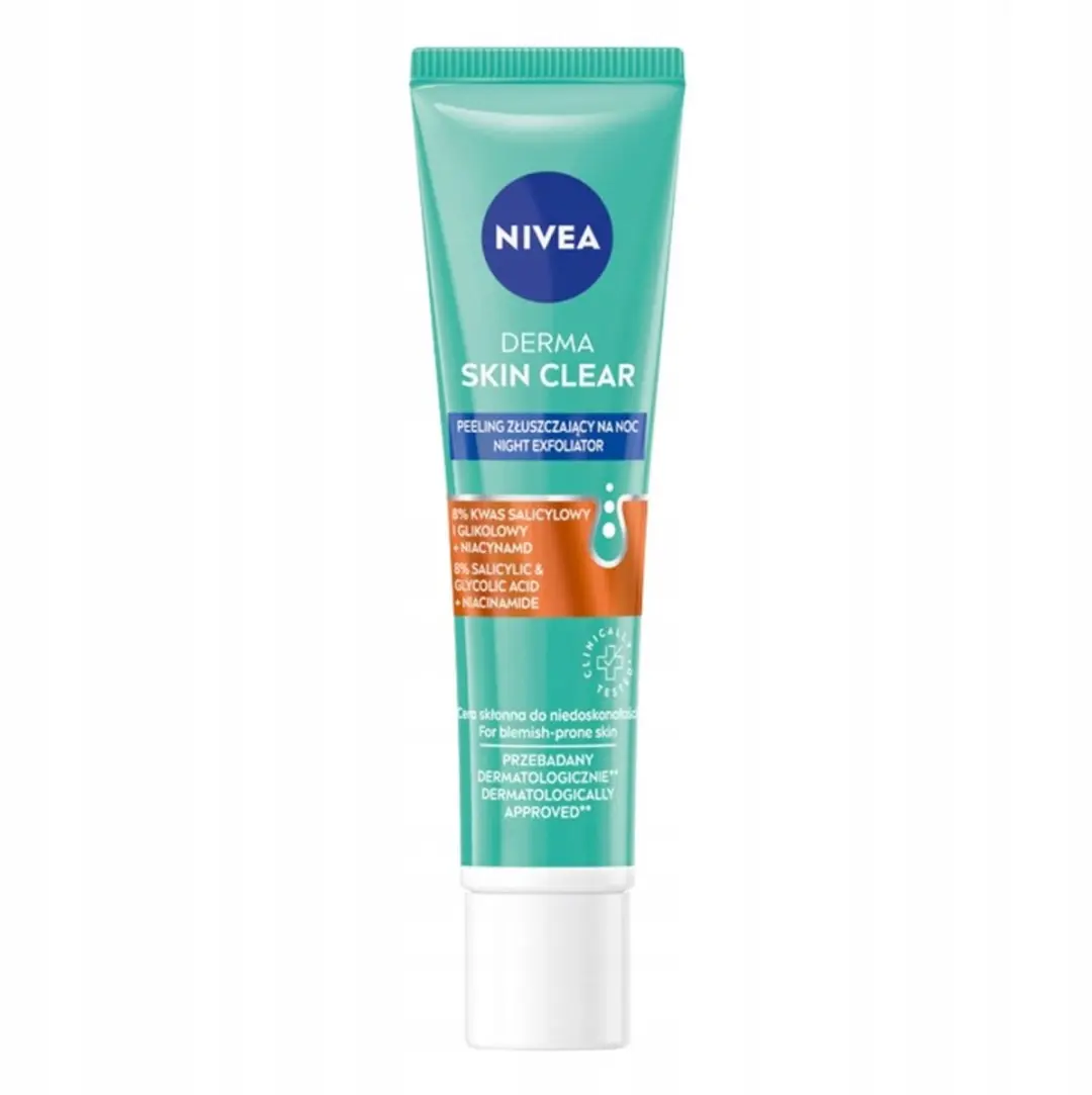 NIVEA Derma Peeling Exfoliërende Nachtcrème 40ml - 8% AHA/BHA