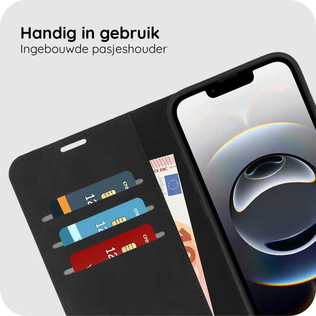 Just in Case iPhone 17e/16e Premium Wallet Hoesje 8450302 - Zwart - afbeelding 6 van 6