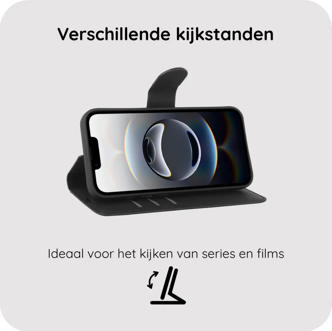 Just in Case iPhone 17e/16e Premium Wallet Hoesje 8450302 - Zwart - afbeelding 3 van 6