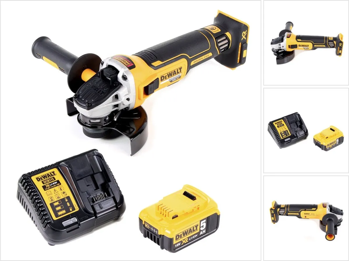 DeWalt DCG405 P1 Haakse Slijper 18V 125mm