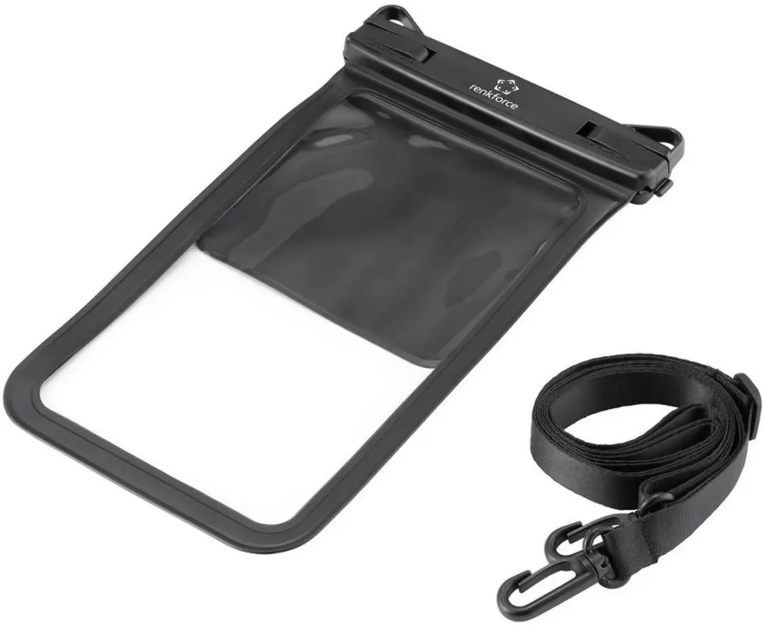 Renkforce RF-6956970 Waterdichte Smartphonehoes - Black/Transparant