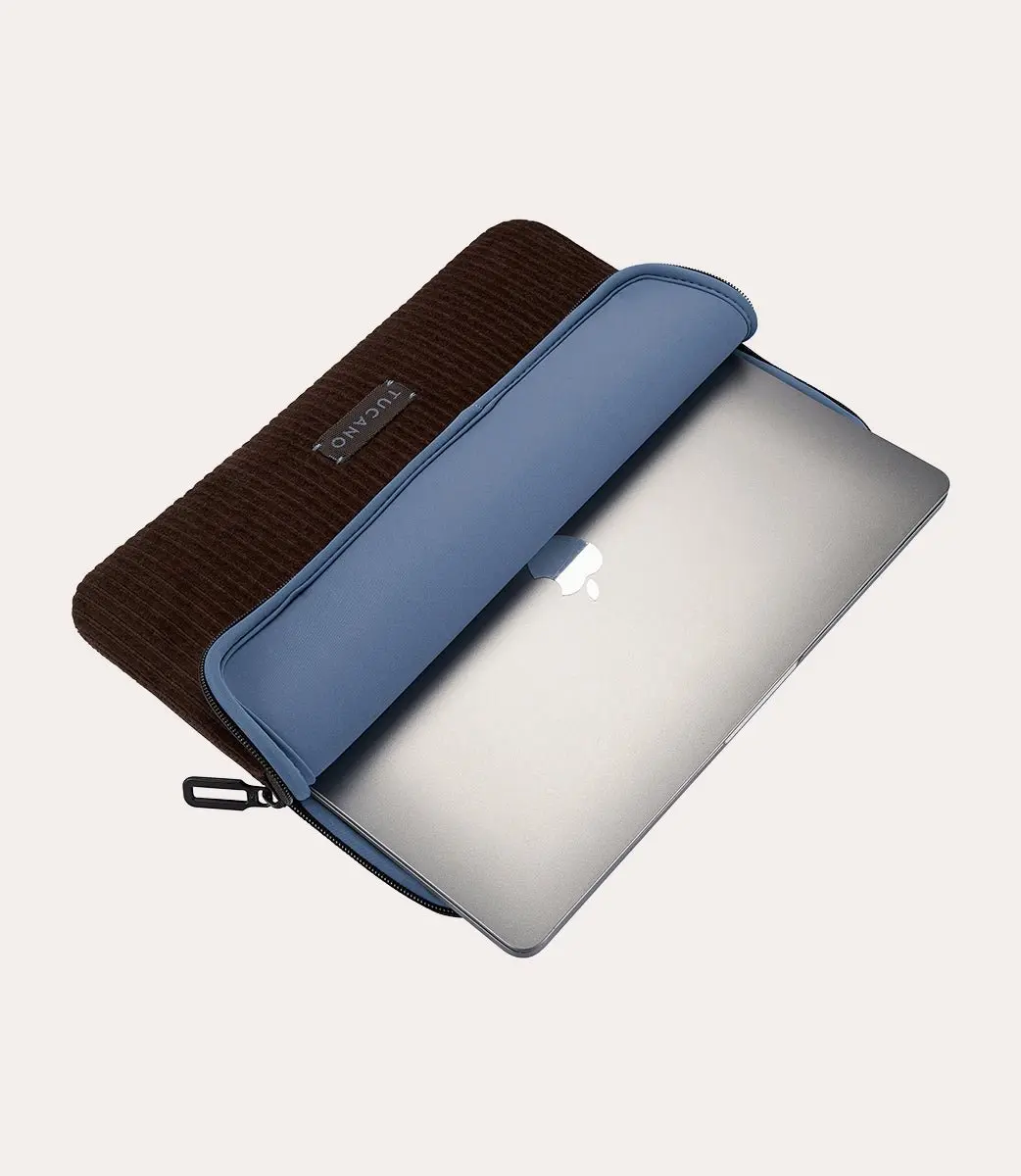 Tucano Velluto Sleeve MacBook 13 BFVEL2MB13-M - Bruin