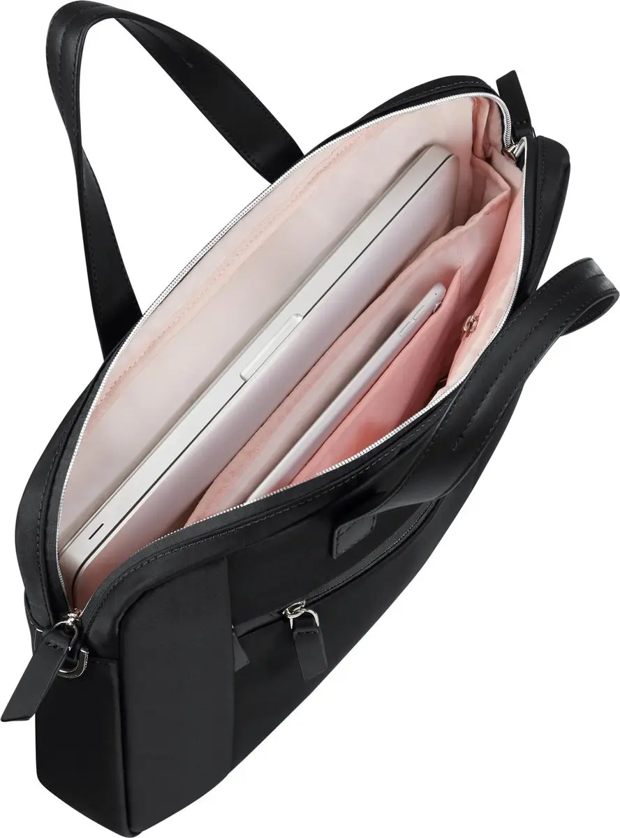 Samsonite Eco Wave Laptopschoudertas 15.6" - 3 Vakken - Zwart