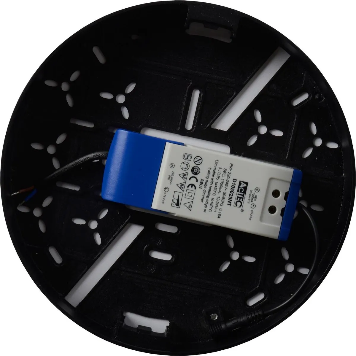 Lucide CERES-LED Plafondlamp Ø21,5cm - 30W 3000K - Zwart