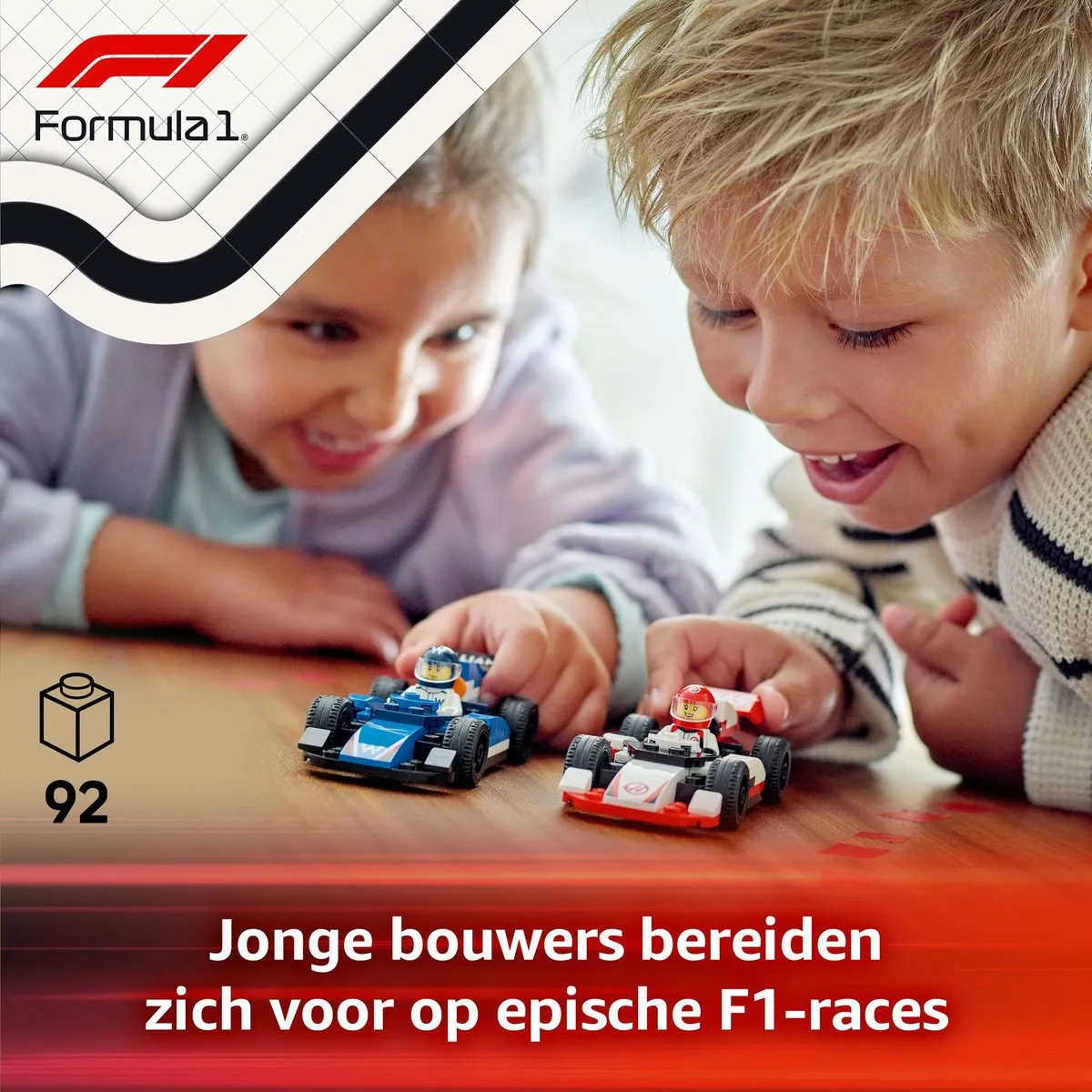 LEGO City F1 Williams & Haas Racewagens 60464 - 2 Minifiguren