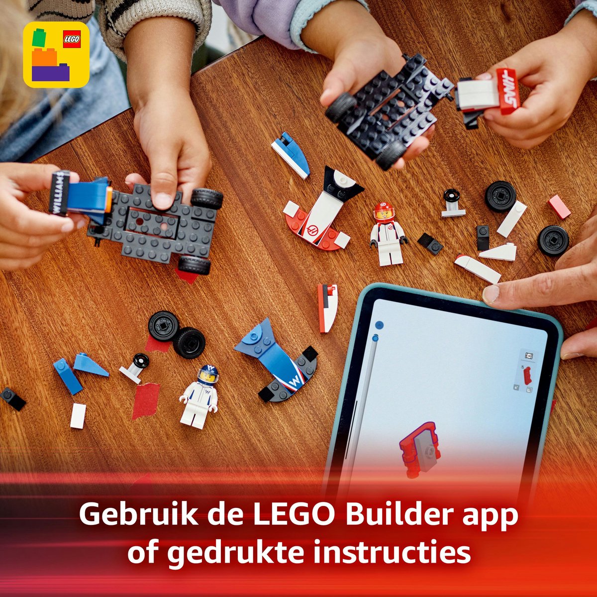 LEGO City F1 Williams Racing en Haas F1 racewagens - 60464