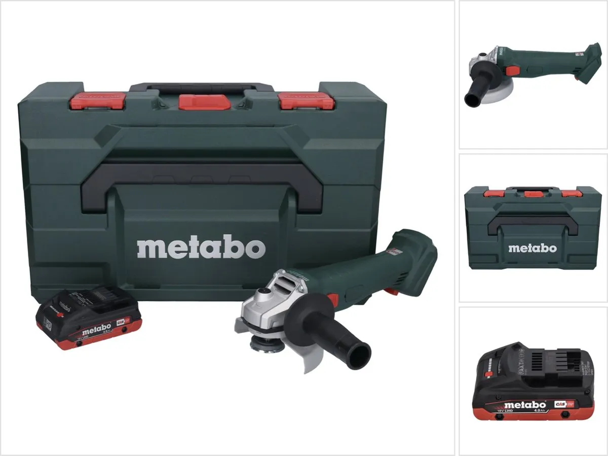 Metabo W 18 L 9-125 Haakse Slijper 125mm - 18V 4,0Ah