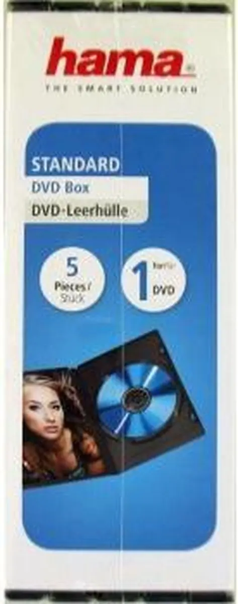 Hama DVD Box 25 Vakken - 5 Stuks Zwart