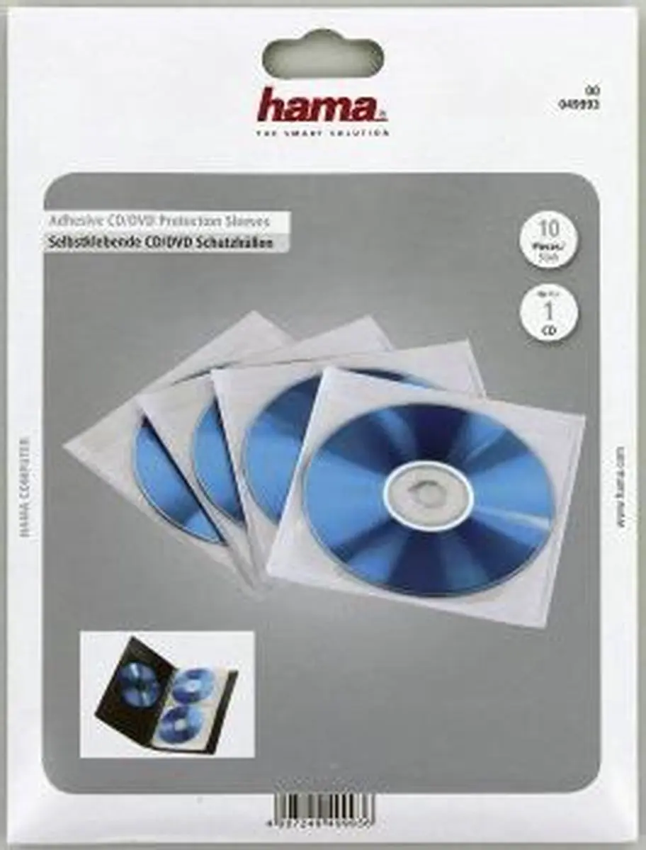 Hama CD/DVD Houders - 10 Stuks - Transparant