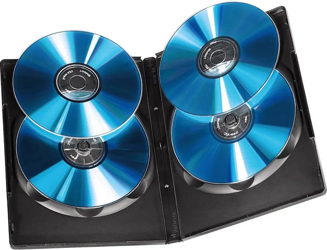 Hama DVD Quad Box 25 Vakken - 5-Pack Zwart