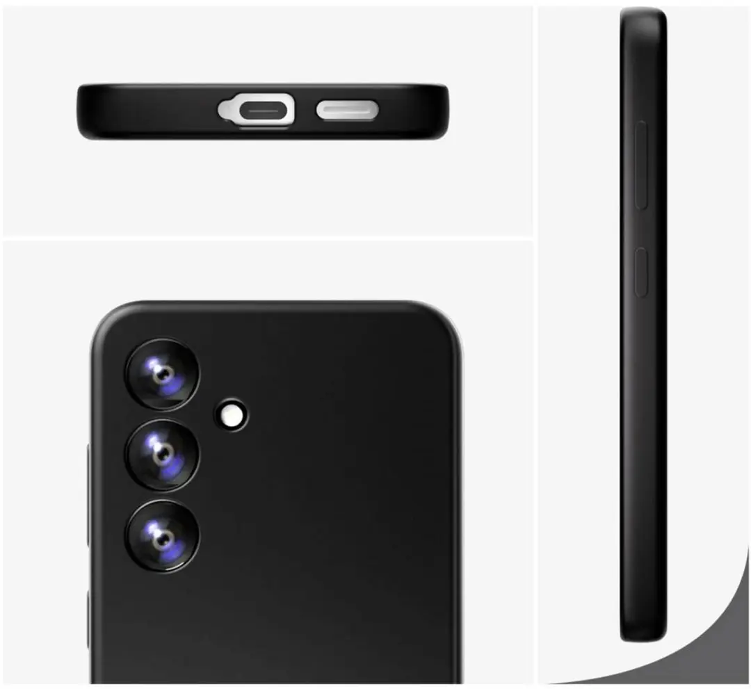 4Smarts Silicone Hoes Samsung Galaxy A56 - Zwart