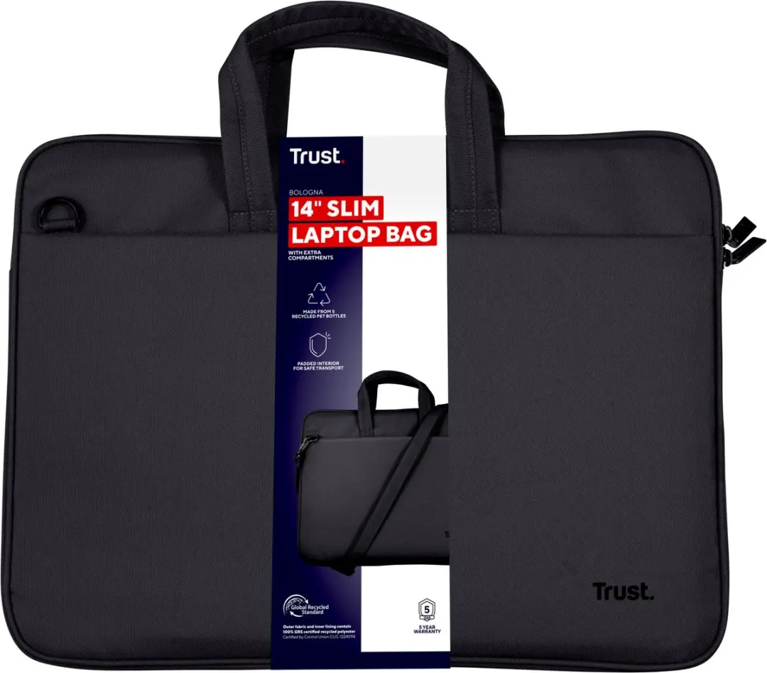 Trust Bolonga Laptoptas 14" - 26207 - Zwart