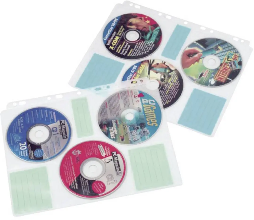Hama Cd-Rom Index-Hoezen 49835 - 10 vakken - 60 kaarten