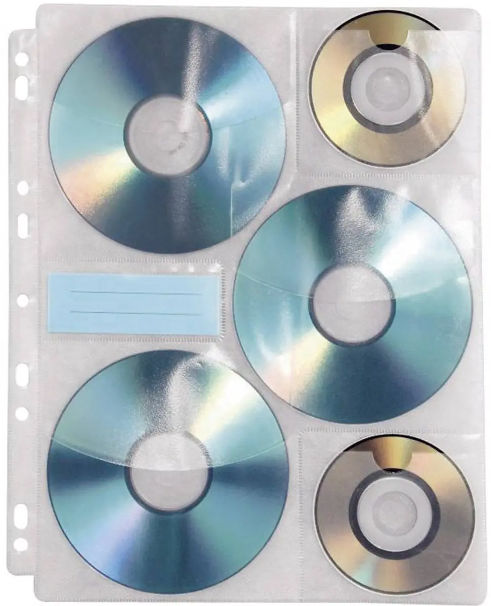 Hama Cd-Rom Index-Hoezen 49835 - 10 vakken - 60 kaarten - afbeelding 6 van 6