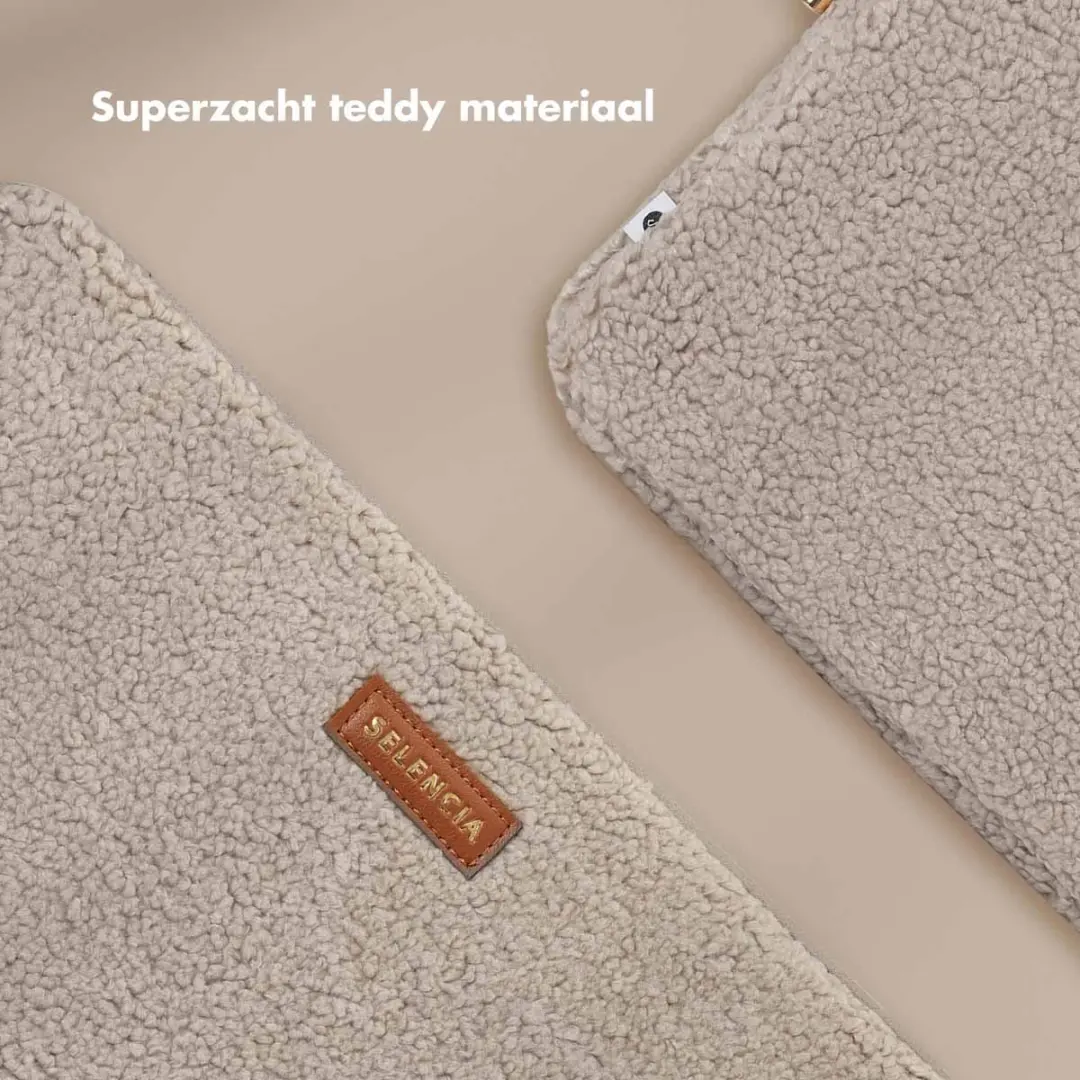 Selencia Teddy Sleeve Laptophoes 14" - Sand