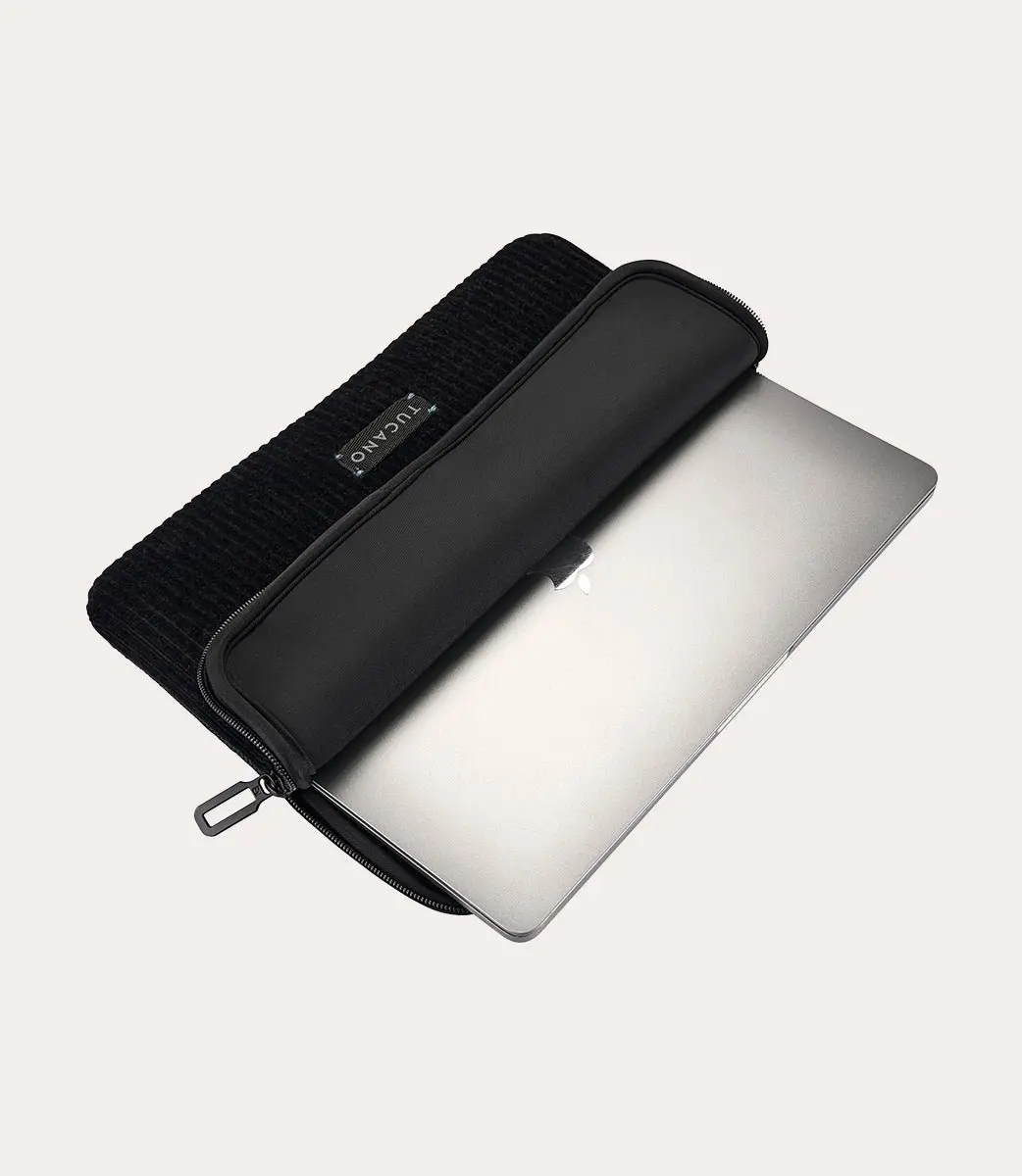 Tucano Velluto Sleeve MacBook 14 BFVEL2MB14-BK - Zwart