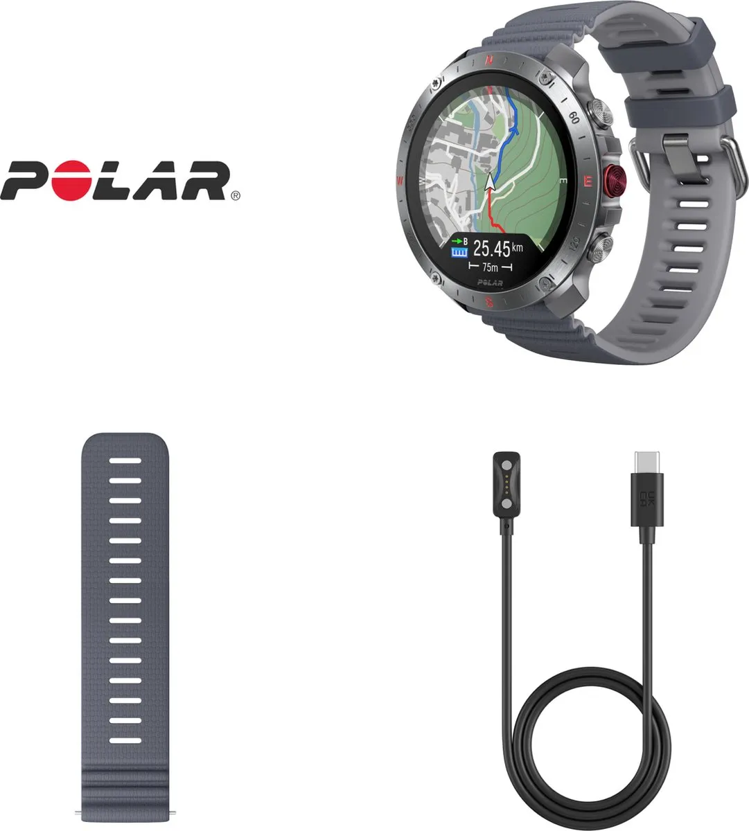 Polar Grit X2 Pro Smartwatch 48mm - Stone Grey