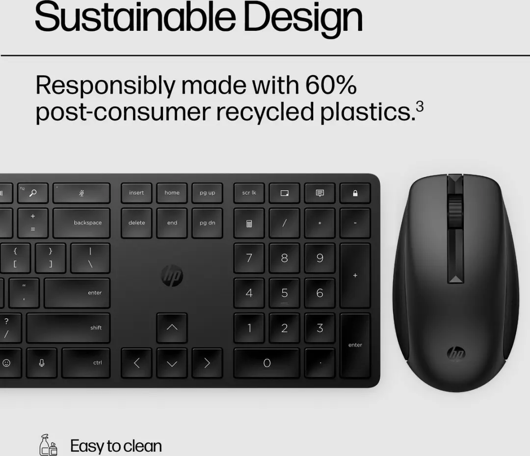 HP 650 Draadloos Toetsenbord & Muis Combinatie AZERTY - Zwart