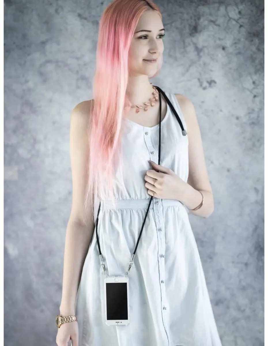 Hama Cross-Body Cover iPhone 12 Mini - Transparant - Kleurenmix