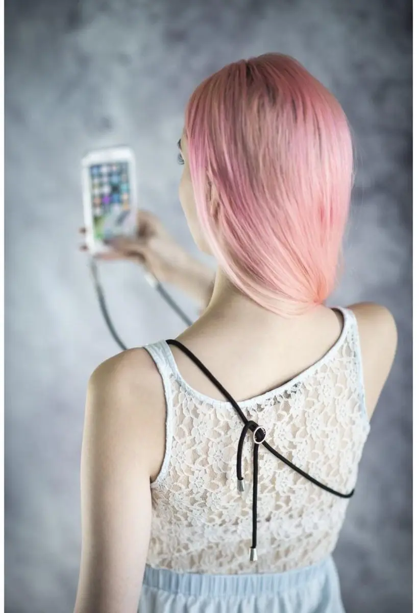 Hama Cross-Body Cover iPhone 12 Mini - Transparant - Kleurenmix