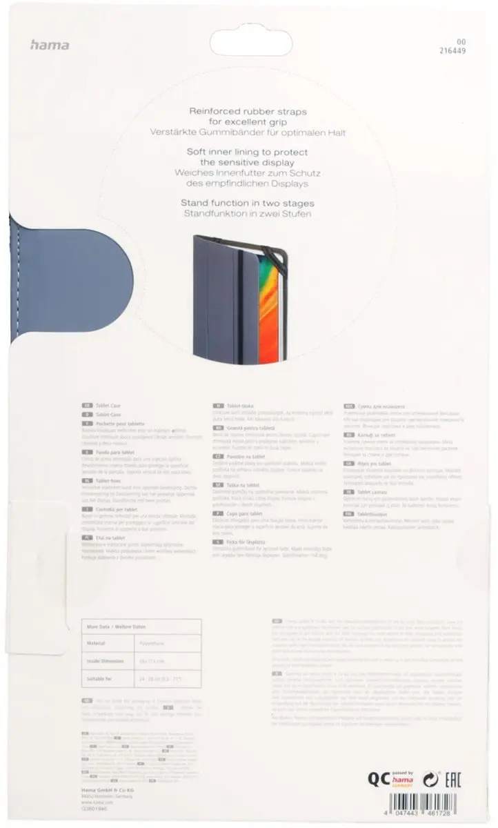 Hama Fold Uni Cover Smarthoes iPad 9,5"-11" - Lila - afbeelding 6 van 6