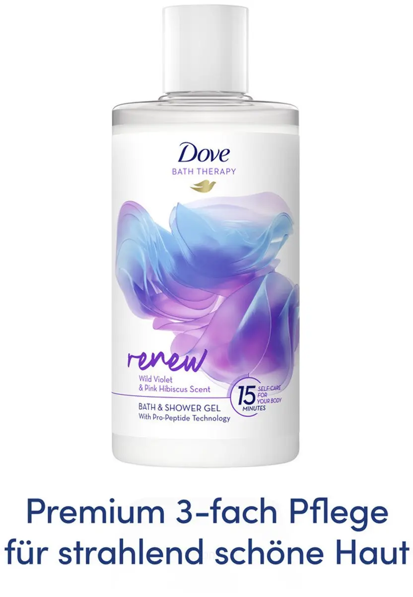 Dove Bath Therapy Renew Badschuim & Douchgel - 3x400ml