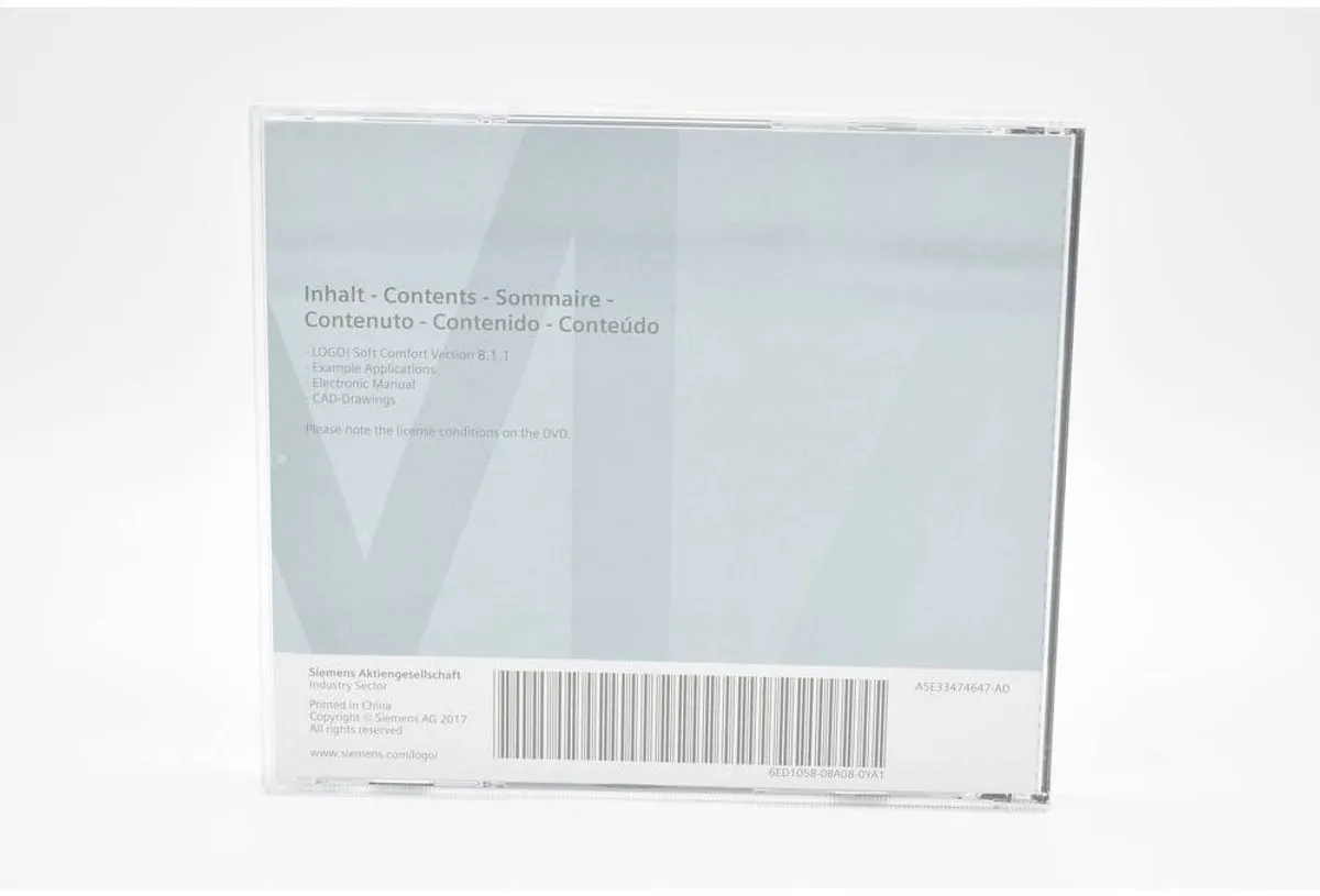 Siemens LOGO! Soft Comfort V8 6ED1058-0BA08-0YA1 - Softwarelicentie