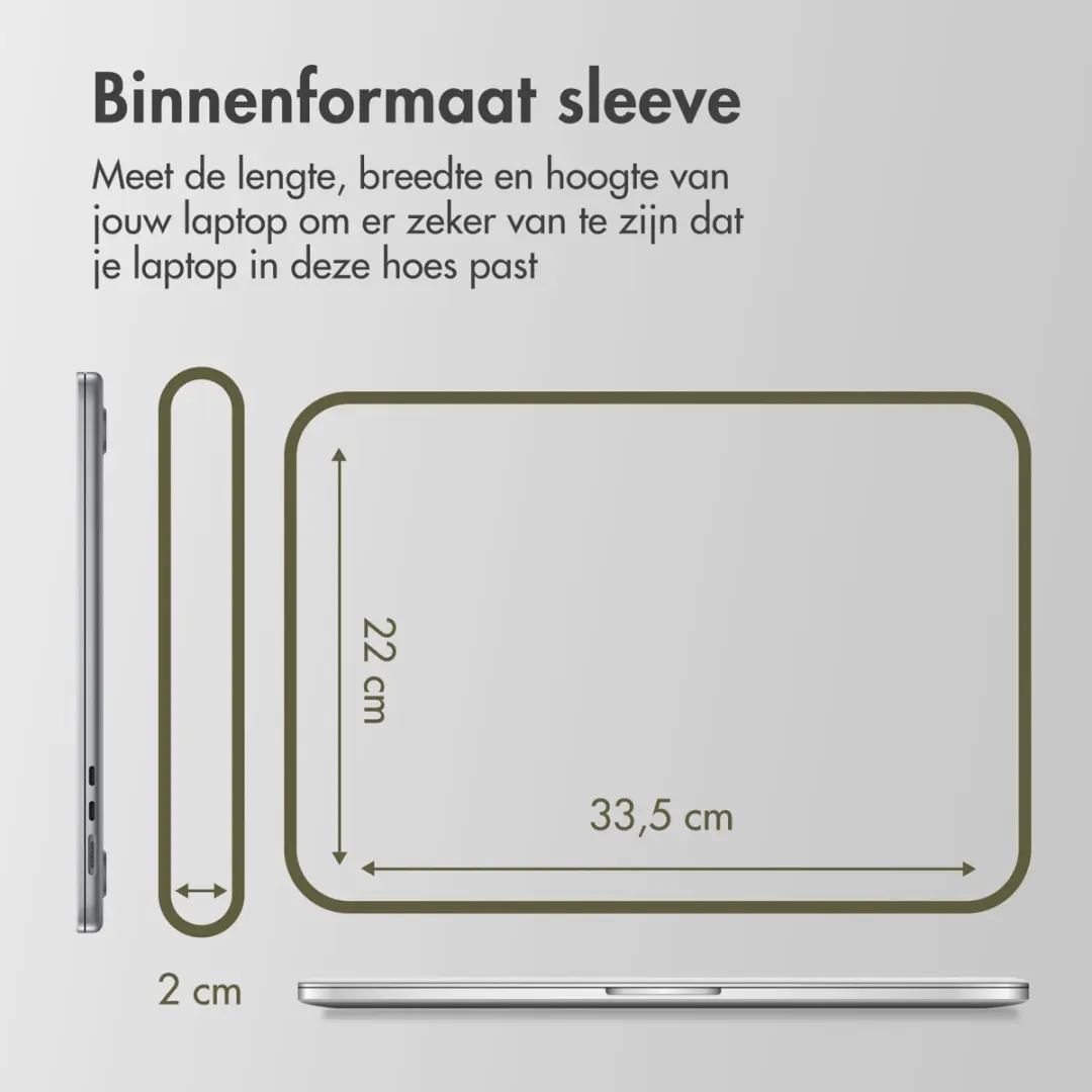 Accezz Laptophoes 14" - Groen