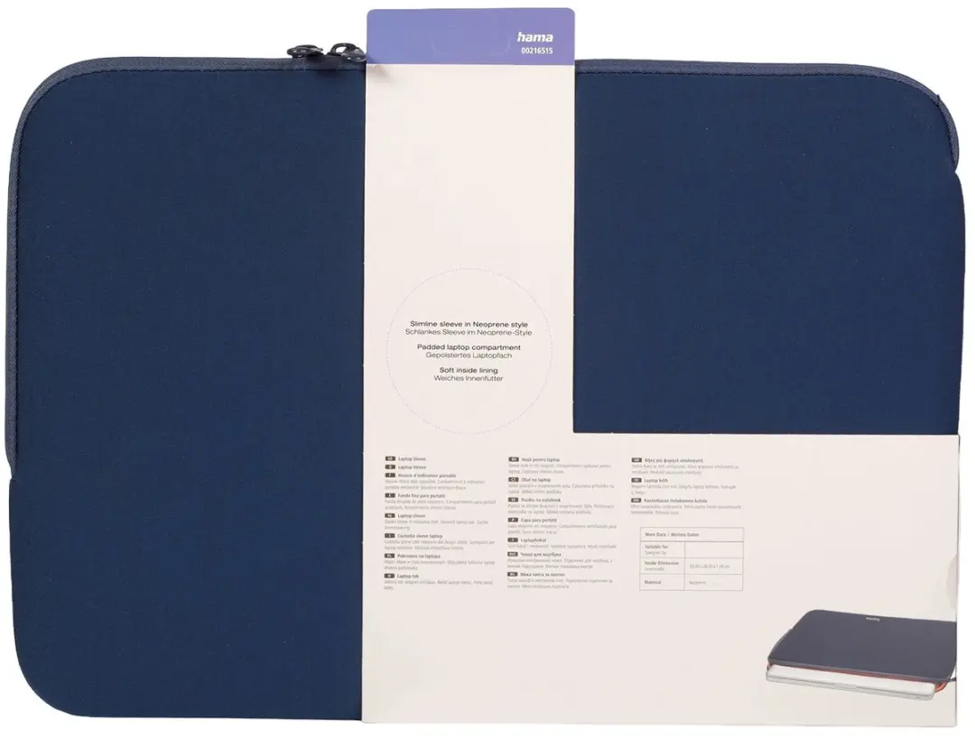 Hama Neoprene Laptophoes 15.6" - Blauw