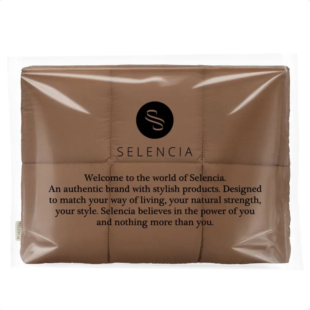 Selencia Vaya Puffy Laptoptas 16" - Mocha Brown