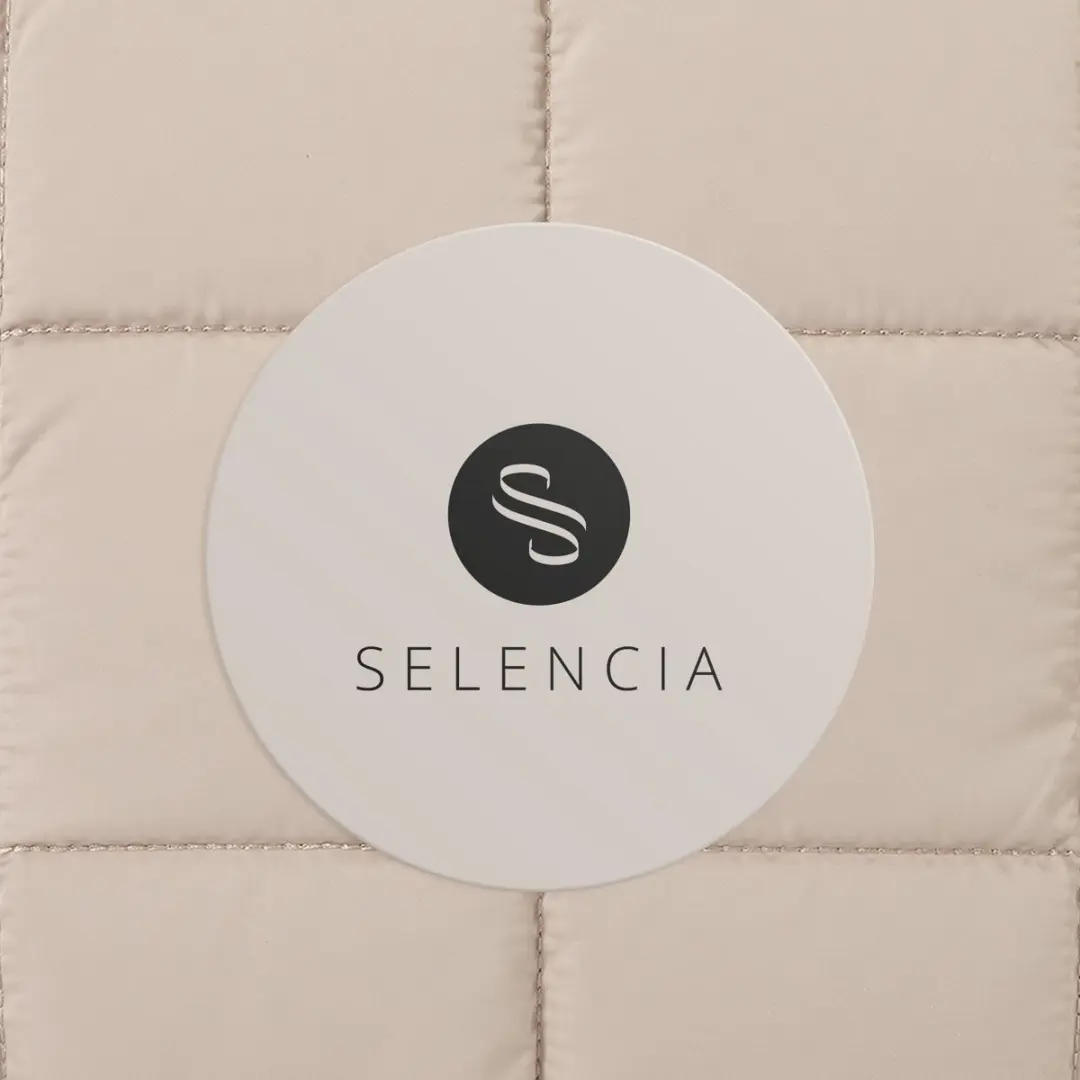 Selencia Puffy Sleeve 16 inch Laptophoes - Beige