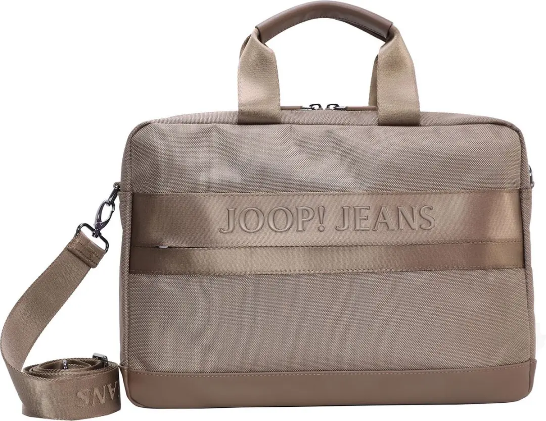 Joop! Modica Pandion Laptoptas 10" - 7 Vakken - Khaki