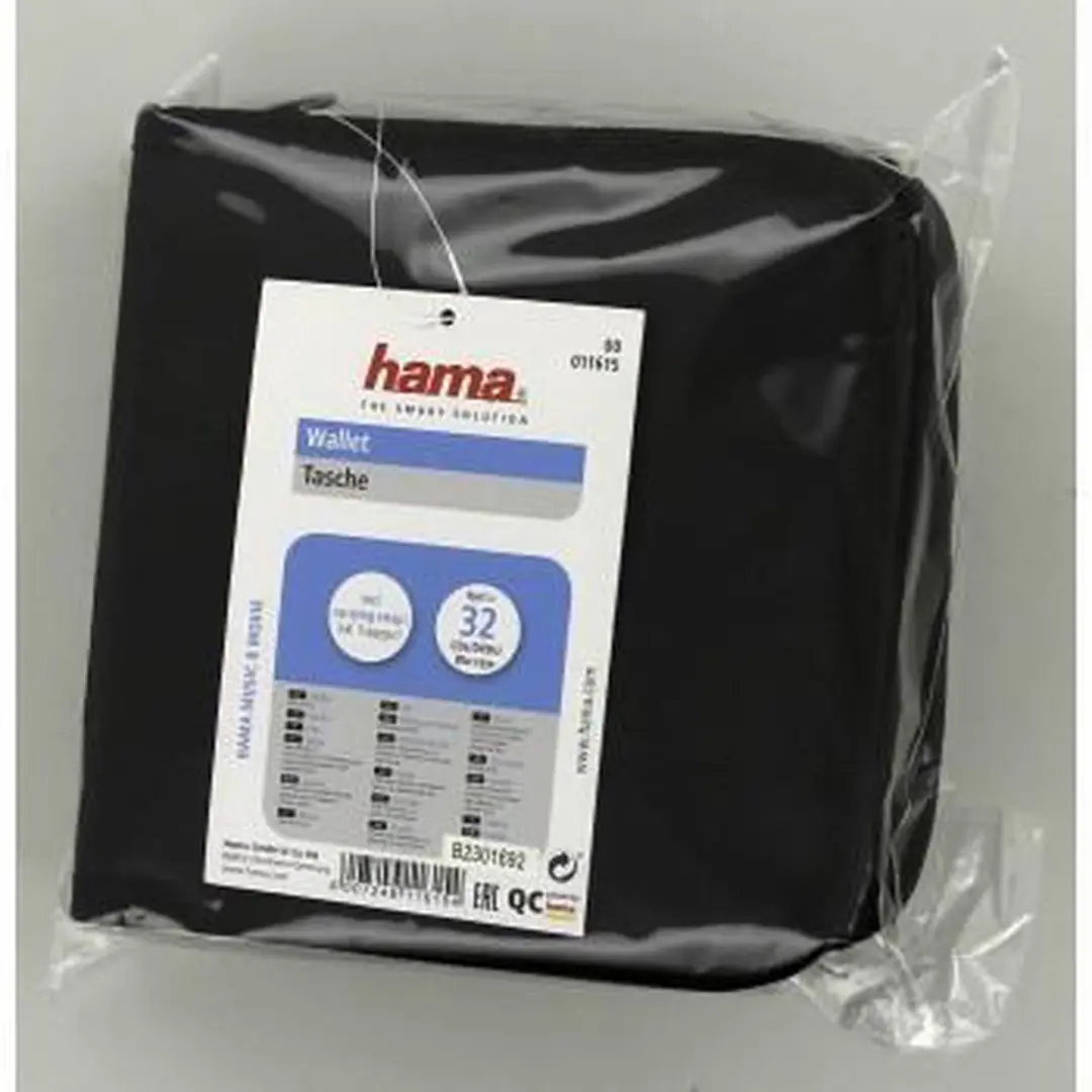 Hama Nylon Wallet 32 Vakken - Zwart