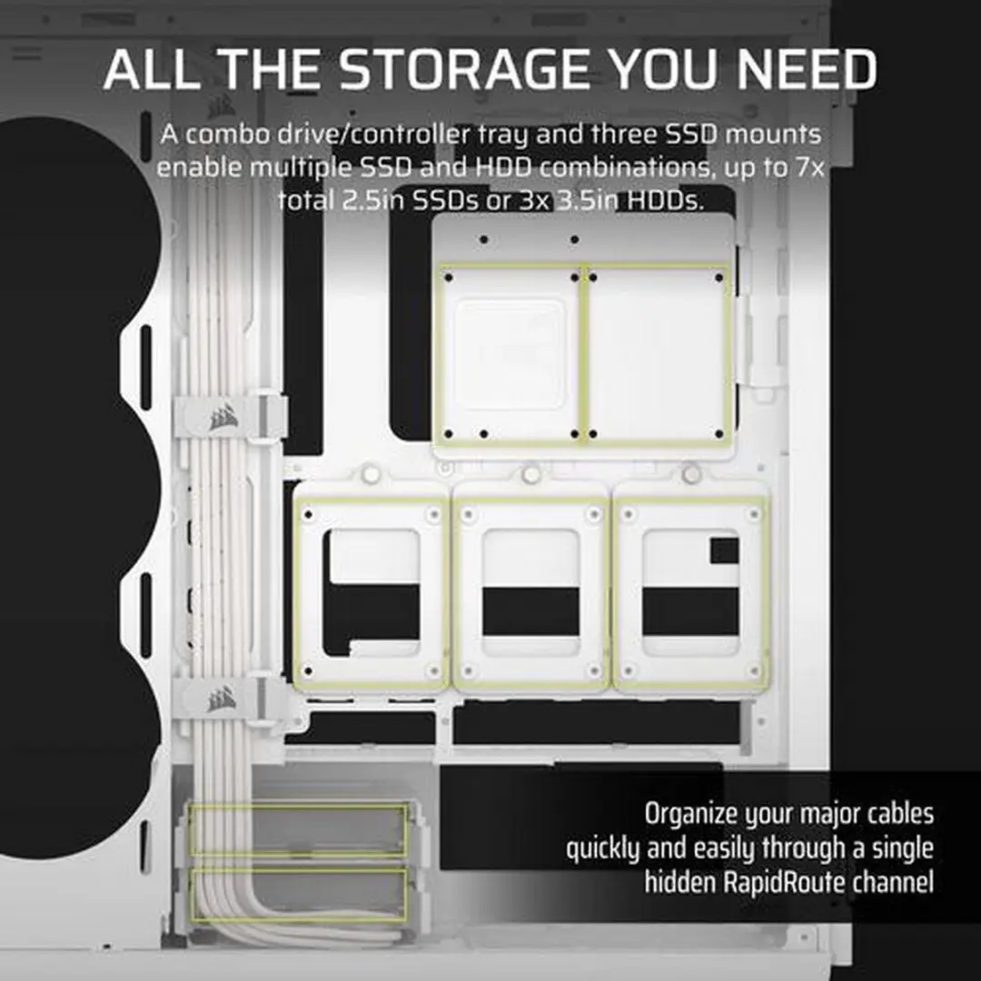 Corsair 5000T PC-behuizing - Wit