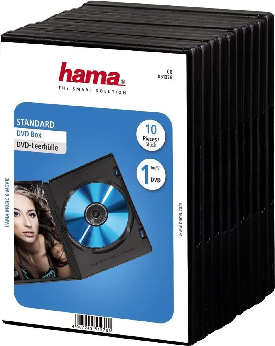 Hama DVD Box Standaard 25 Vakken - Zwart