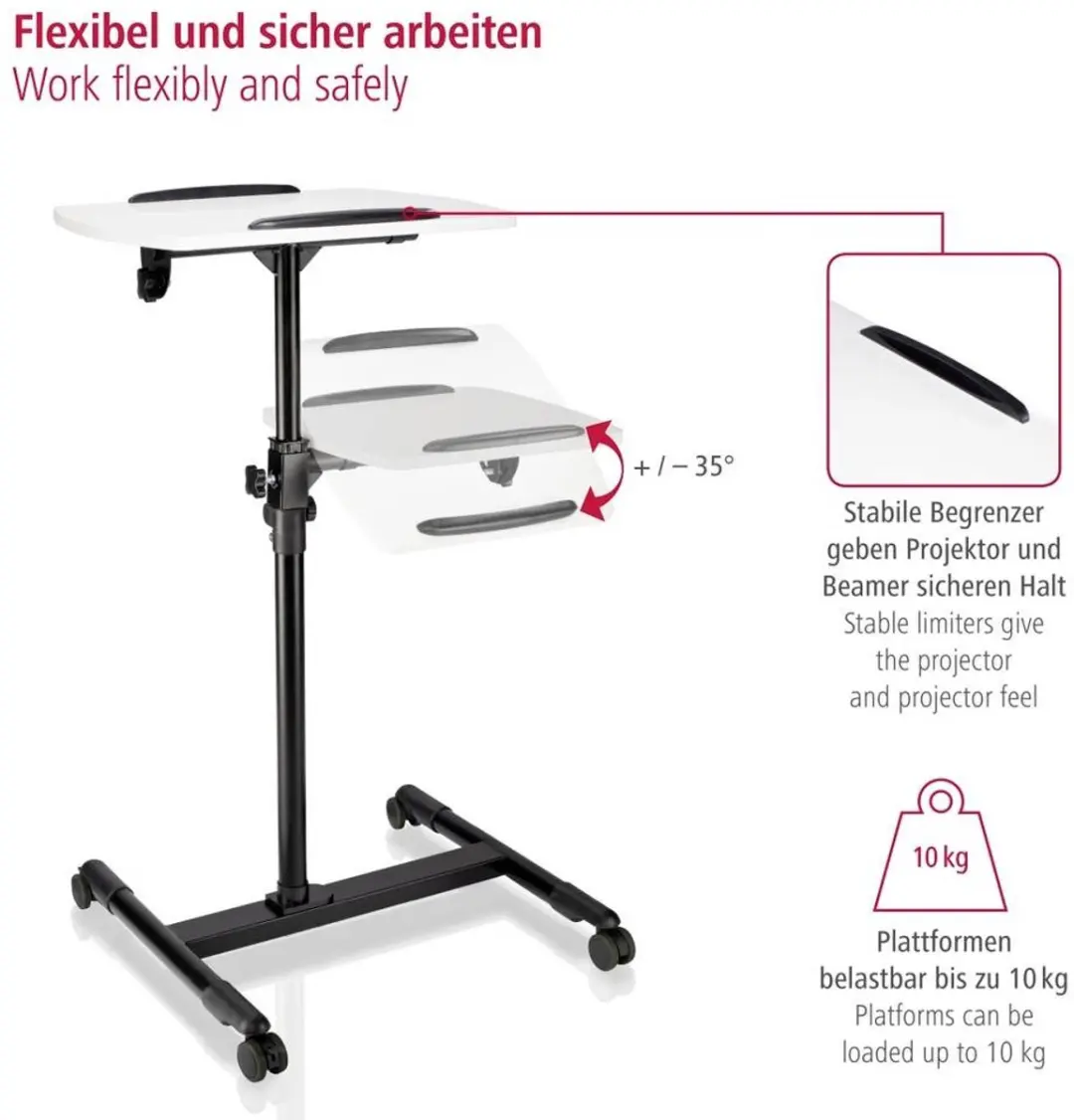 Hama Beamertafel Zwart - 2 Vakken