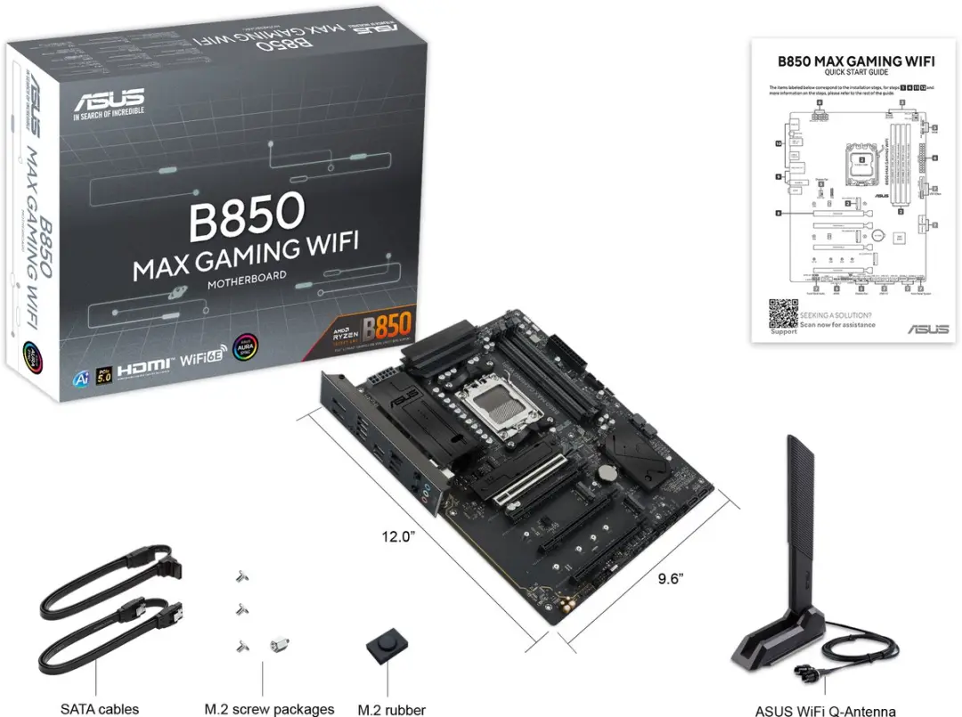 ASUS B850 MAX GAMING WIFI Moederbord - ATX