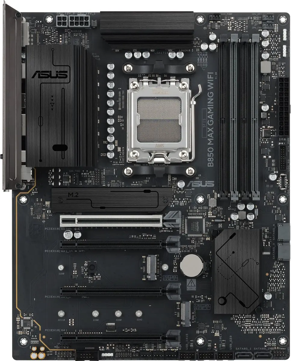 ASUS B850 MAX GAMING WIFI Moederbord - ATX - afbeelding 6 van 6