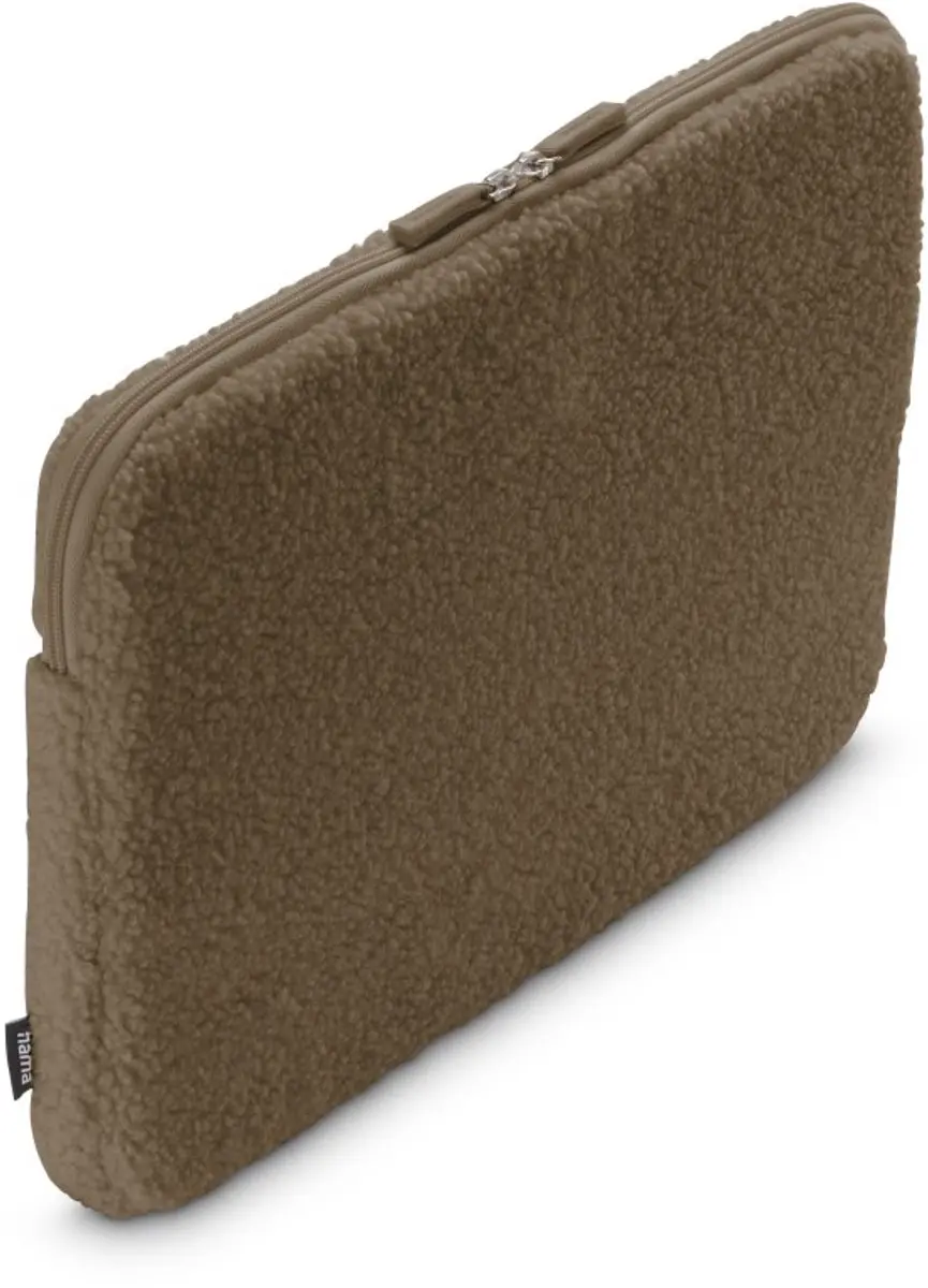 Hama Cozy 15.6" Laptopsleeve - Mocca - 2 Vakken