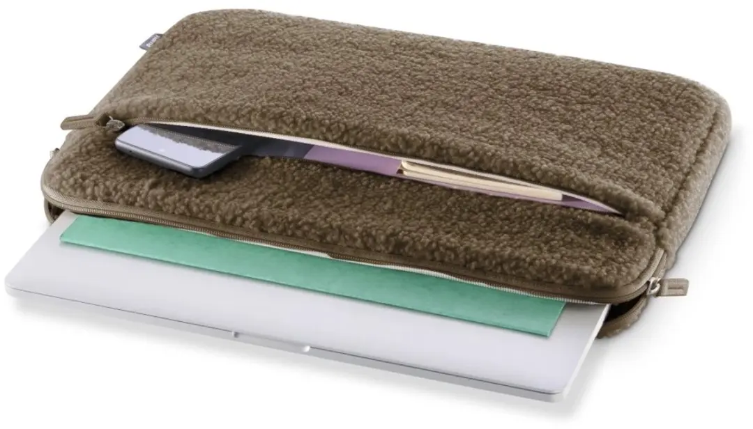 Hama Cozy 15.6" Laptopsleeve - Mocca - 2 Vakken