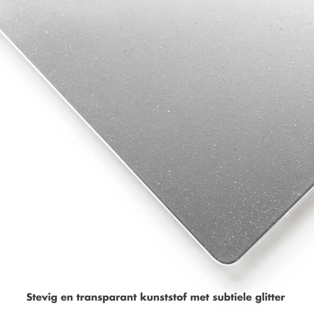 Selencia Transparante Glitter Laptop Cover A3404 - MacBook Neo 13" (2026) - Transparant