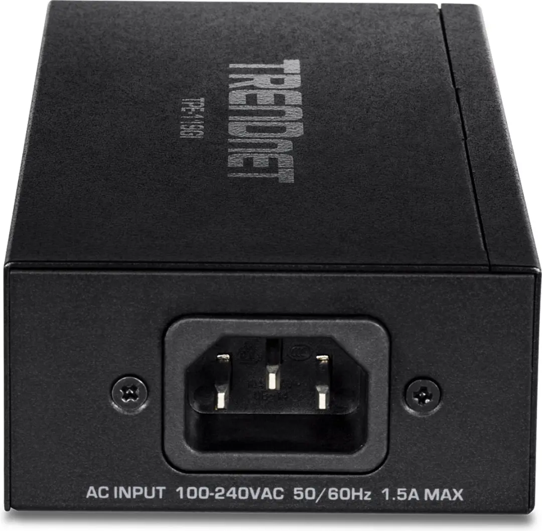 TrendNet TPE-119GI PoE-Injector 10/100/1000 Mbit/s - Zwart