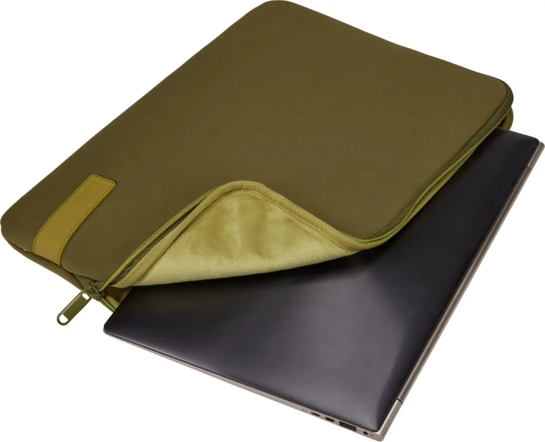 Case Logic Reflect 14" Laptophoes - Olijfgroen - afbeelding 6 van 6
